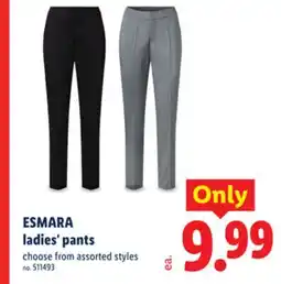 Lidl ESMARA ladies' pants offer
