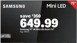 Meijer Samsung 75 4K Mini LED Smart TV offer