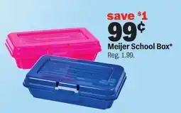 Meijer Meijer School Box offer