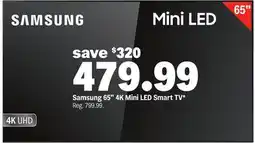 Meijer Samsung 65 4K Mini LED Smart TV offer