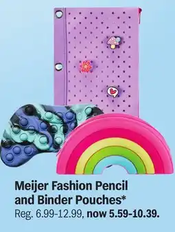 Meijer Meijer Fashion Pencil and Binder Pouches offer