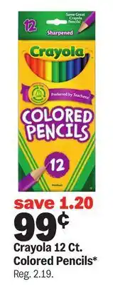 Meijer Crayola 12 Ct. Colored Pencils offer