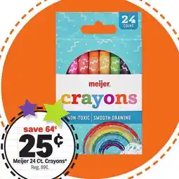 Meijer Meijer 24 Ct. Crayons offer