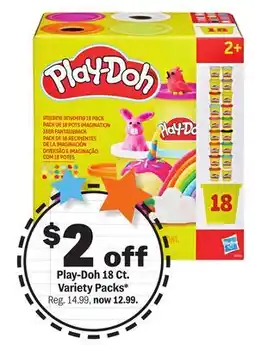 Meijer Play-Doh 18 Ct. Variety Packs offer