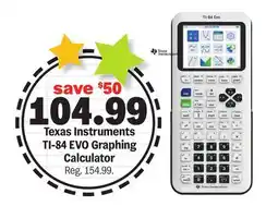 Meijer Texas Instruments TI-84 EVO Graphing Calculator offer