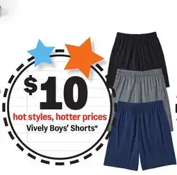 Meijer Vively Boys' Shorts offer