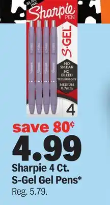 Meijer Sharpie 4 Ct. S-Gel Gel Pens offer