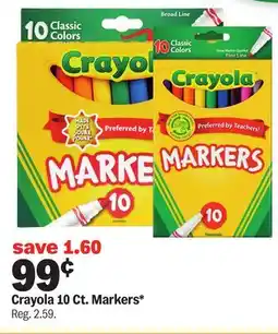Meijer Crayola 10 Ct. Markers offer