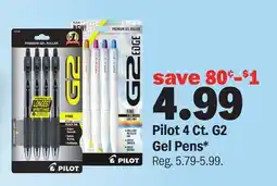 Meijer Pilot 4 Ct. G2 Gel Pens offer