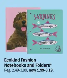 Meijer Ecokind Fashion Notebooks and Folders offer