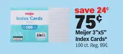 Meijer Meijer 3x5 Index Cards offer