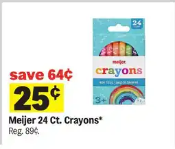 Meijer Meijer 24 Ct. Crayons offer