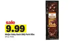 Meijer Meijer Baby Back BBQ Pork Ribs offer