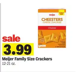 Meijer Meijer Family Size Crackers offer