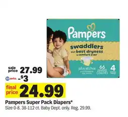 Meijer Pampers Super Pack Diapers offer