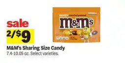 Meijer M&M's Sharing Size Candy offer