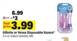Meijer Gillette or Venus Disposable Razors offer