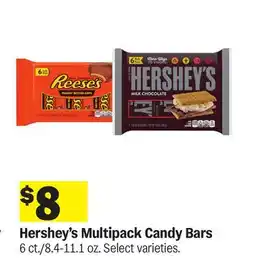 Meijer Hershey's Multipack Candy Bars offer