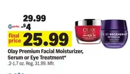 Meijer Olay Premium Facial Moisturizer, Serum or Eye Treatment offer