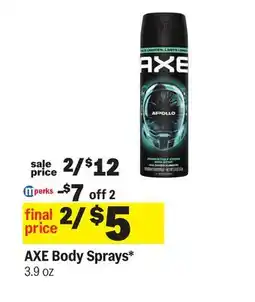 Meijer AXE Body Sprays offer