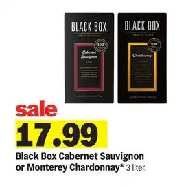 Meijer Black Box Cabernet Sauvignon or Monterey Chardonnay offer