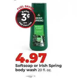 Hy-Vee Softsoap or Irish Spring body wash offer