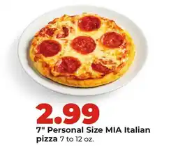 Hy-Vee 7 Personal Size MIA Italian pizza offer