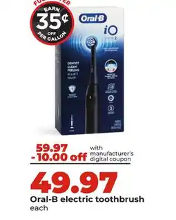 Hy-Vee Oral-B electric toothbrush offer