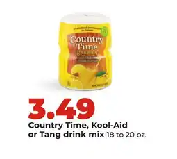 Hy-Vee Country Time, Kool-Aid or Tang drink mix offer