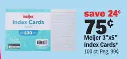 Meijer Meijer index cards offer