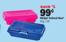 Meijer Meijer School Box offer