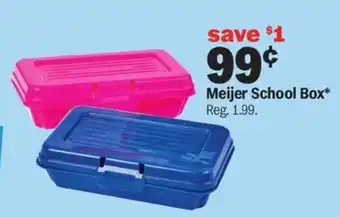 Meijer Meijer School Box offer