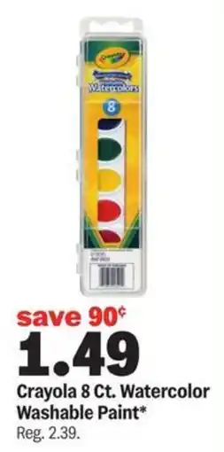 Meijer Crayola watercolor washable paint offer