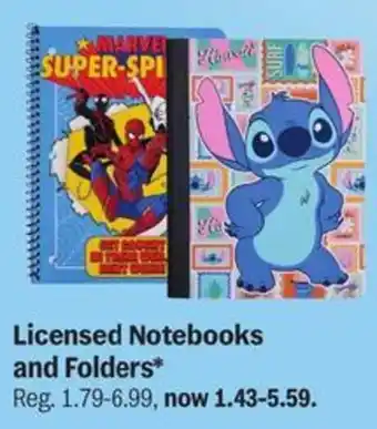 Licensed Notebooks and Folders