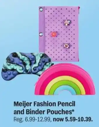 Meijer Meijer Fashion Pencil and Binder Pouches offer