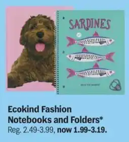 Meijer Ecokind Fashion Notebooks and Folders offer