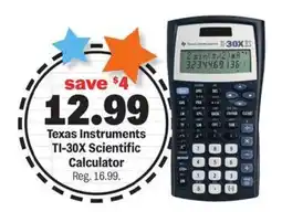 Meijer Texas Instruments TI-30X Scientific Calculator offer