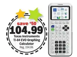 Meijer Texas Instruments TI-84 EVO Graphing Calculator offer