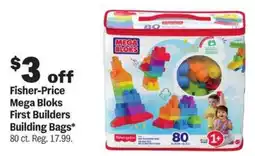 Meijer Fisher-Price Mega Bloks First Builders Building Bags offer