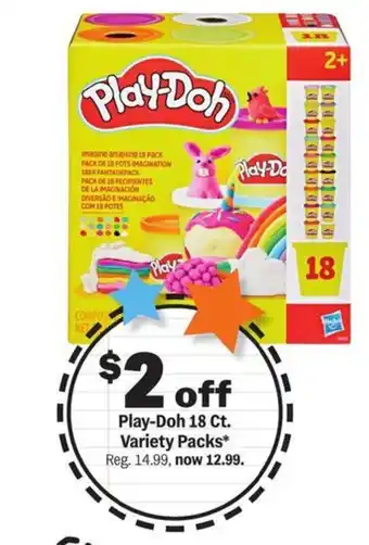 Meijer Play-Doh 18 Ct. Variety Packs offer