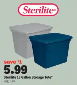 Meijer Sterilite 18 Gallon Storage Tote offer