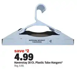 Meijer Havenstay plastic tube hangers offer