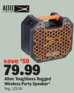 Meijer Altec Toughboxx Rugged Wireless Party Speaker offer