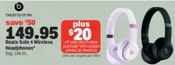 Meijer Beats Solo 4 Wireless Headphones offer