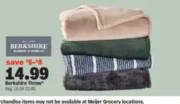 Meijer Berkshire Throw offer