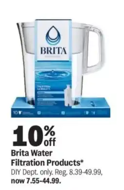 Meijer Brita Water Filtration Products offer