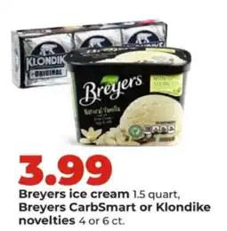 Hy-Vee Breyers ice cream offer