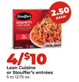 Hy-Vee Lean Cuisine or Stouffer's entrées offer