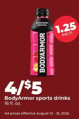 Hy-Vee BodyArmor sports drinks offer
