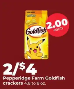 Hy-Vee Pepperidge Farm Goldfish crackers offer